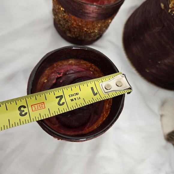 Home for the Holidays EUC Christmas tree candle set vintage 2005 brown gold - Picture 13 of 14